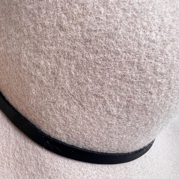 Elegant Pink and Brown Women's Fedora Hat Set Both 100% Wool - Picture 12 of 15